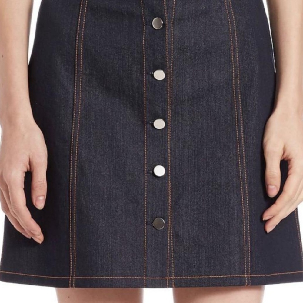 THEORY NWT DENIM BUTTON DOWN SKIRT